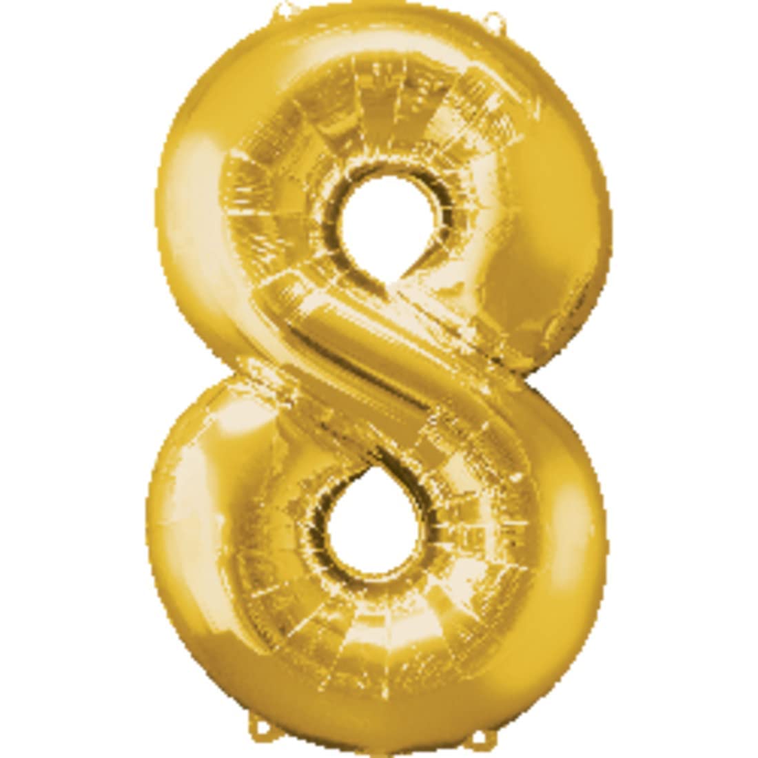 Number 8 Gold Balloons 40 inches | Age Number Foil Balloons | 8th ...